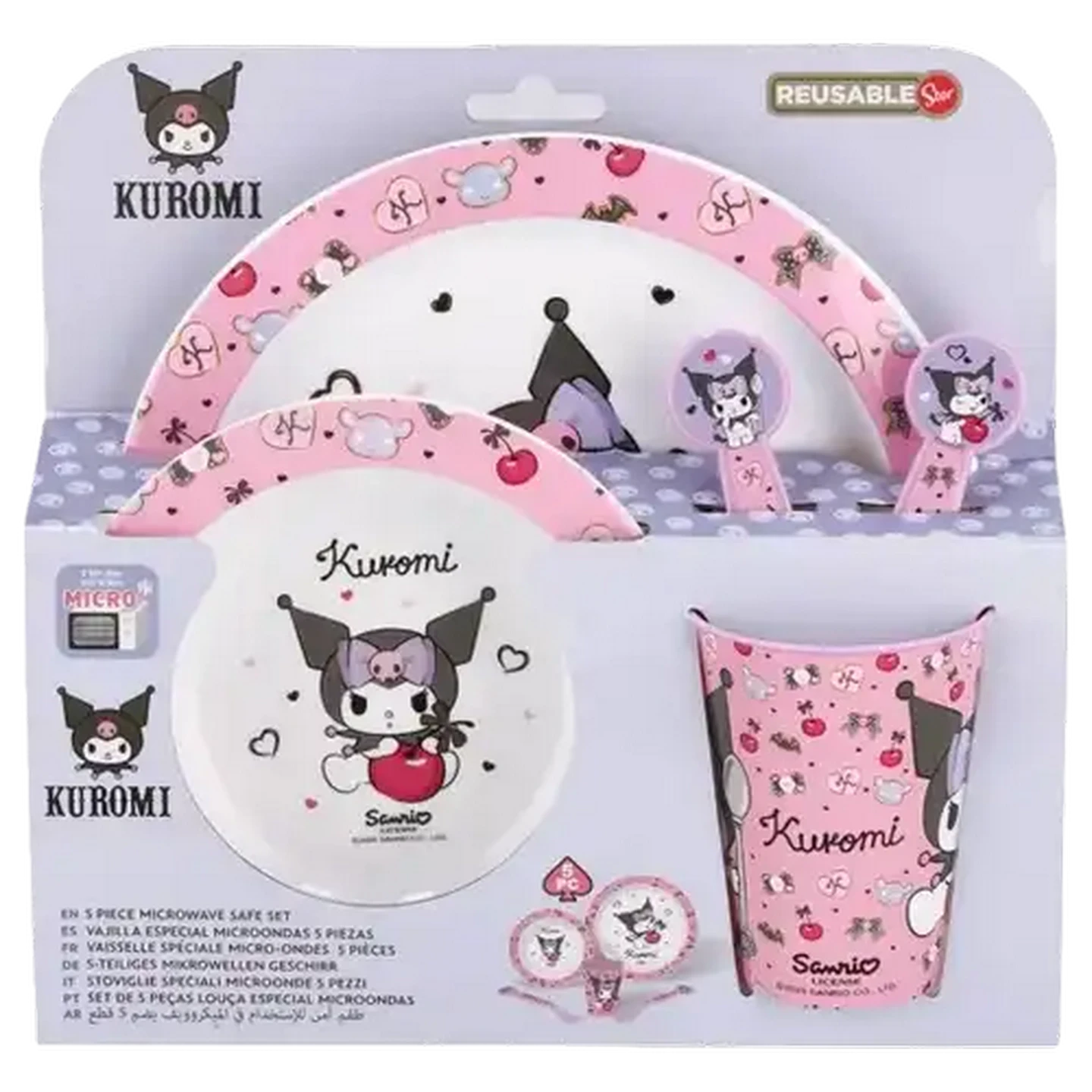 Checkers Sixty60 | Kuromi Plastic Kids Micro Meal Set