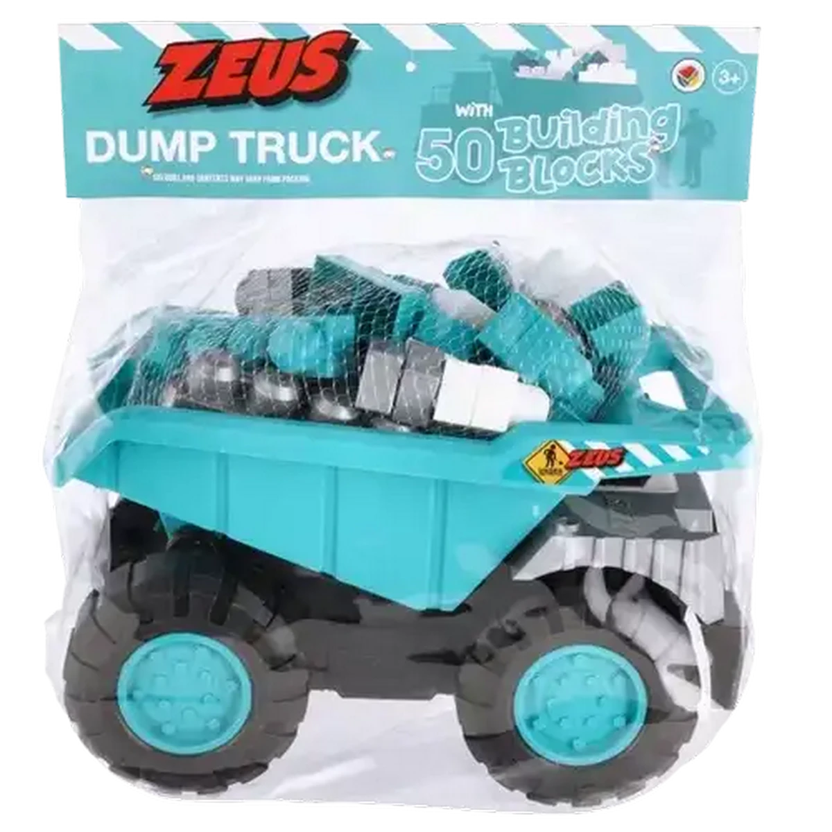 Checkers Sixty60 | Zeus Turquoise and Grey Dumping Truck with