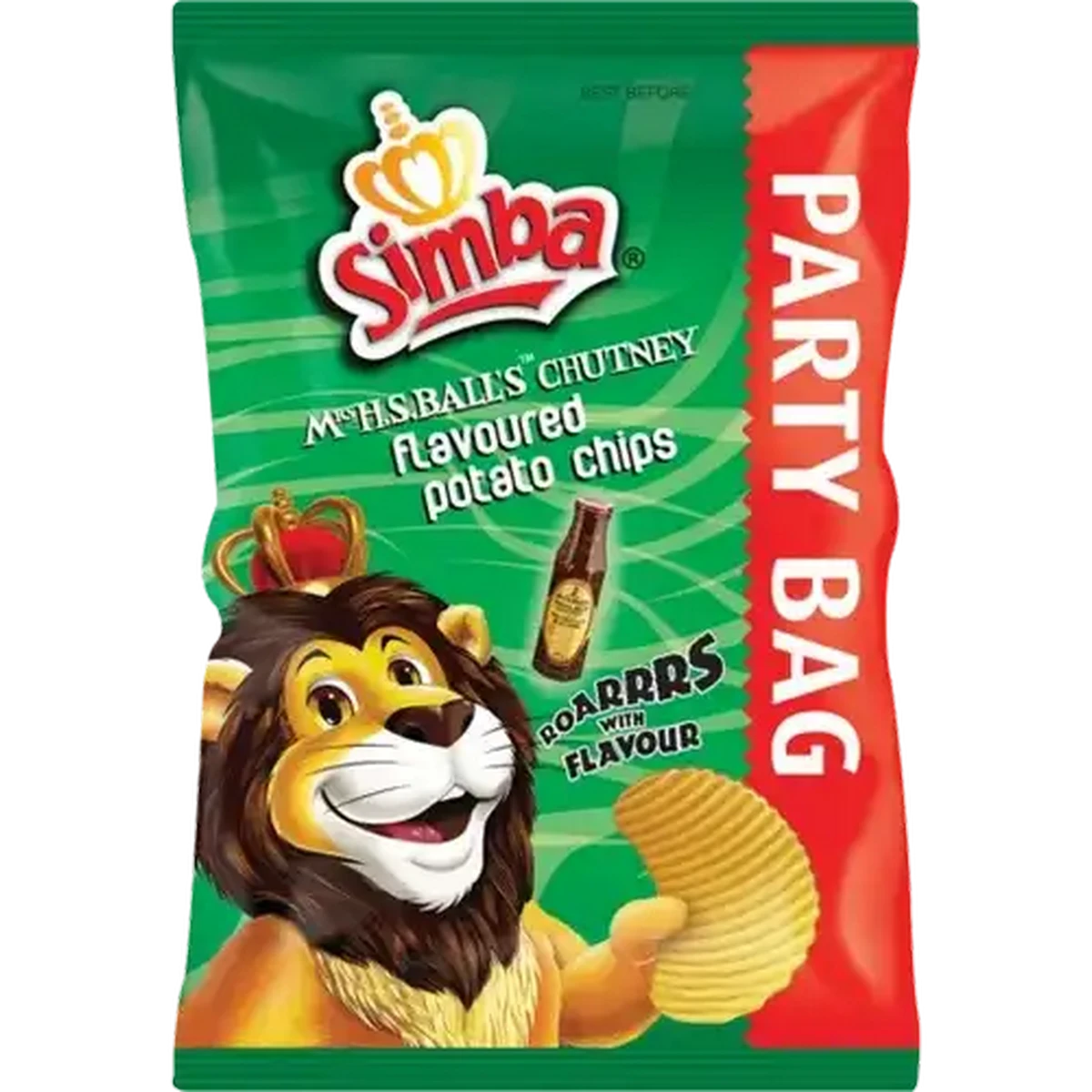 Checkers Sixty60 | Simba Mrs. Balls Chutney Potato Chips Party Bag 200g