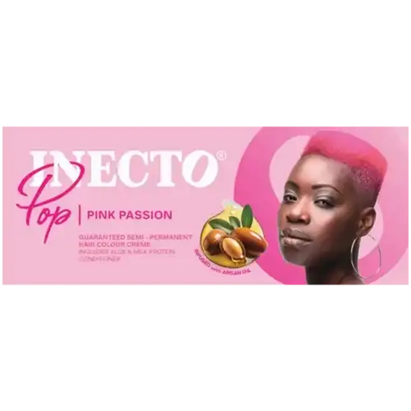 Image of Inecto Pop Pink Passion Semi-Permanent Hair Colour Crème