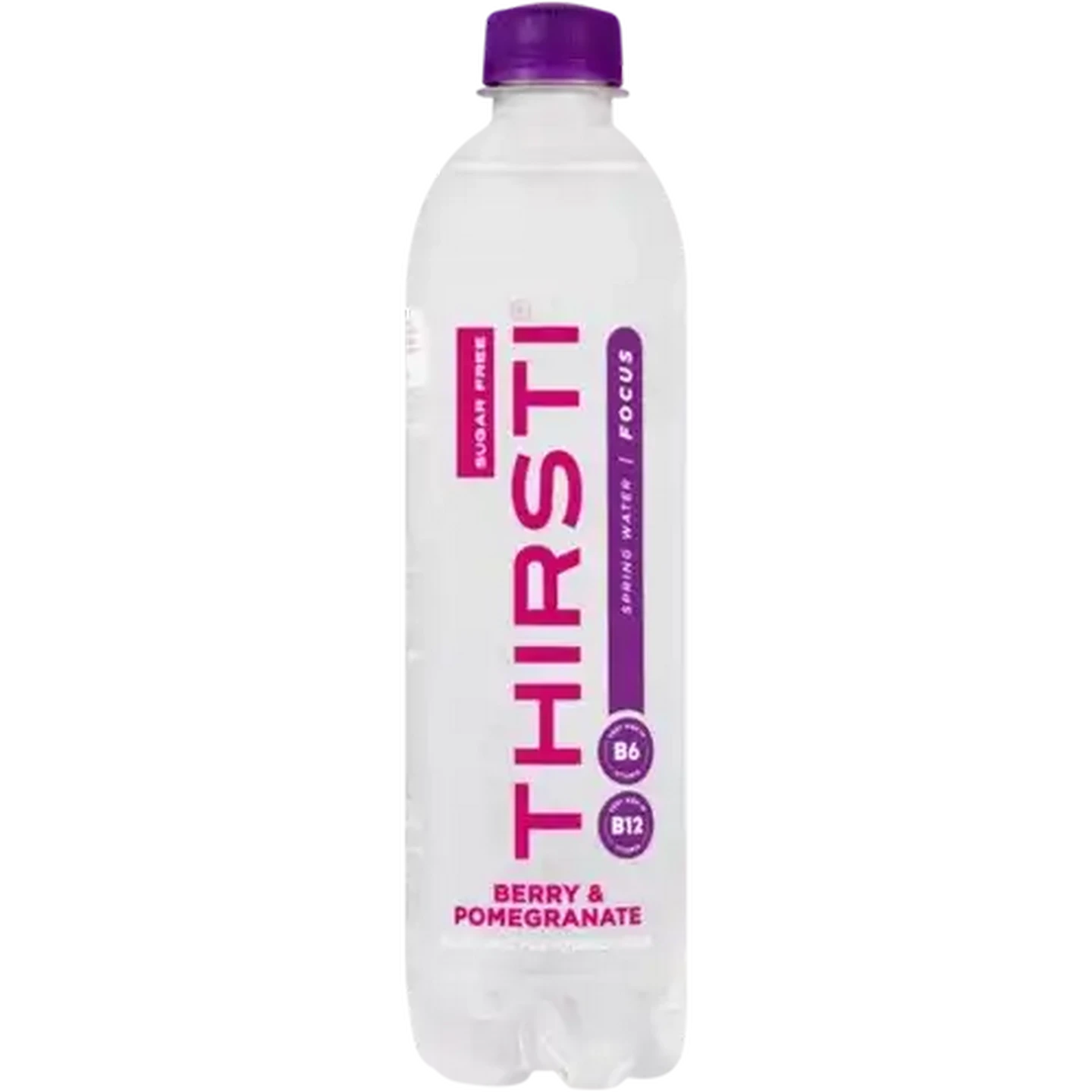 Image of Thirsti Berry & Pomegranate Flavoured Sugar Free Sparking Focus Drink 500ml