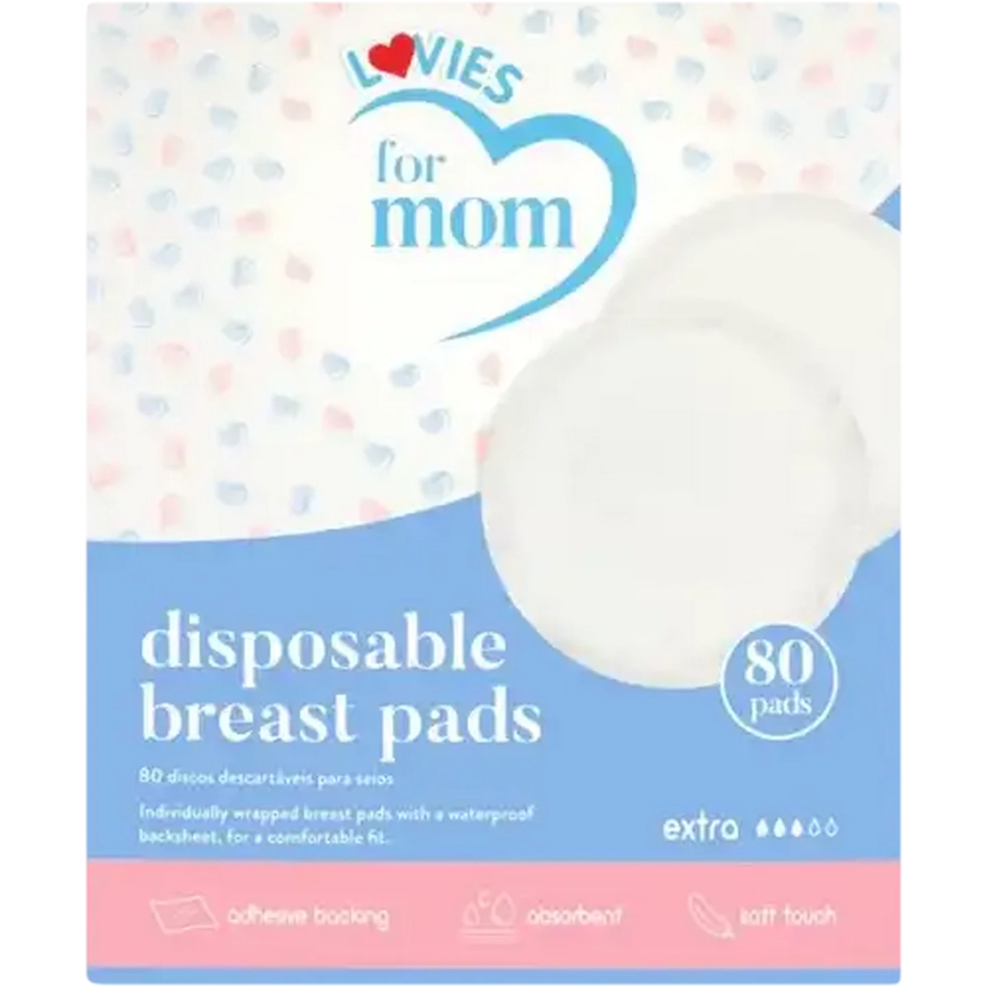 Image of Lovies For Mom Disposable Breast Pads 80 Pack