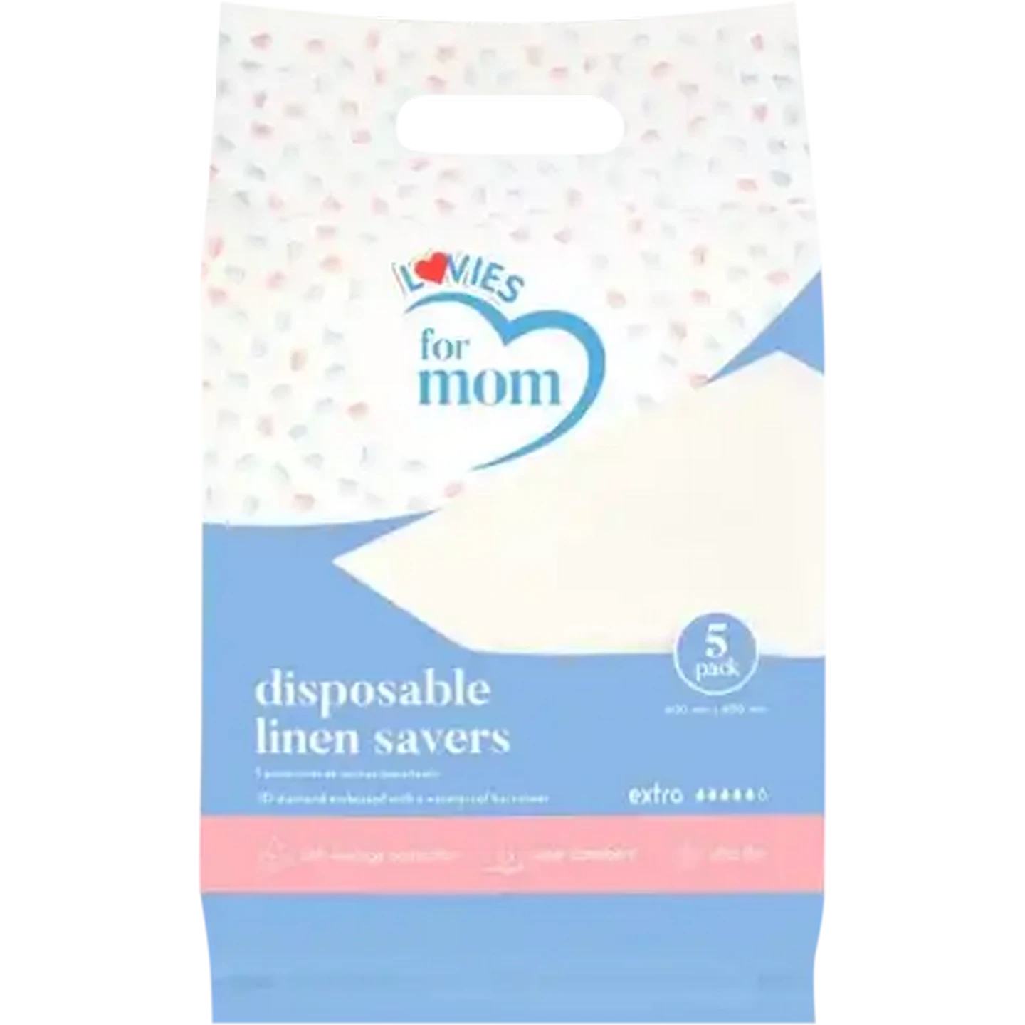 Image of Lovies For Mom Extra Disposable Linen Savers 5 Pack