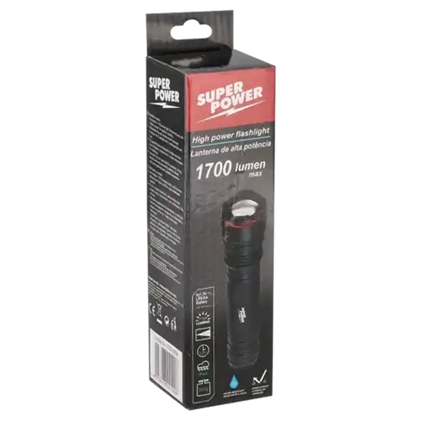 Image of Super Power LED Aluminium Torch 1700 Lumens