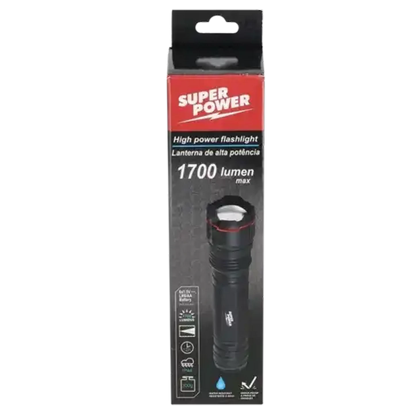 Image of Super Power LED Aluminium Torch 1700 Lumens