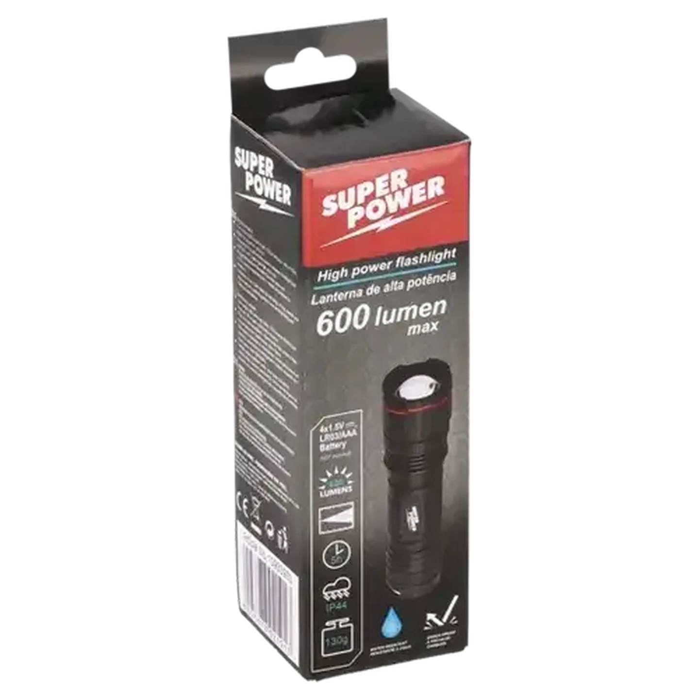 Image of Super Power LED Aluminium Torch 600 Lumens