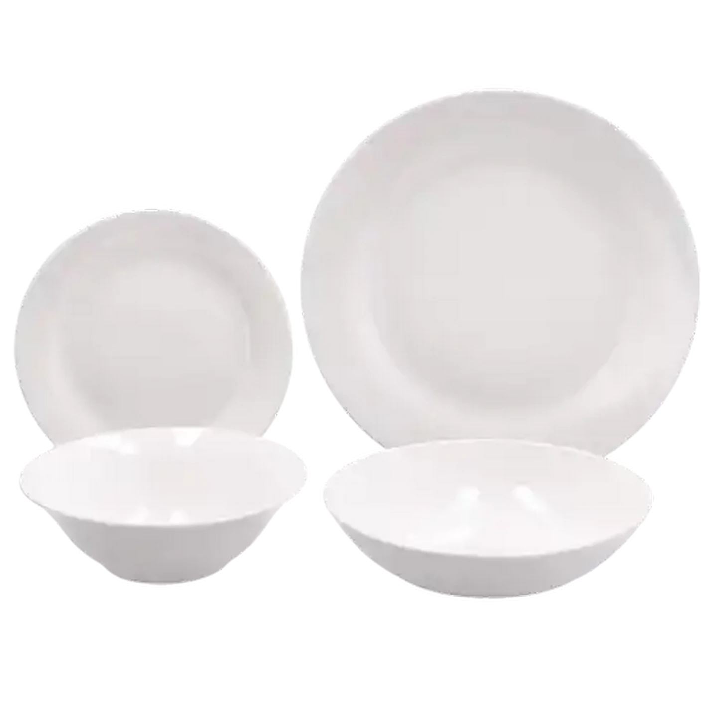 Image of Essential White Porcelain Dinner Set 24-Piece
