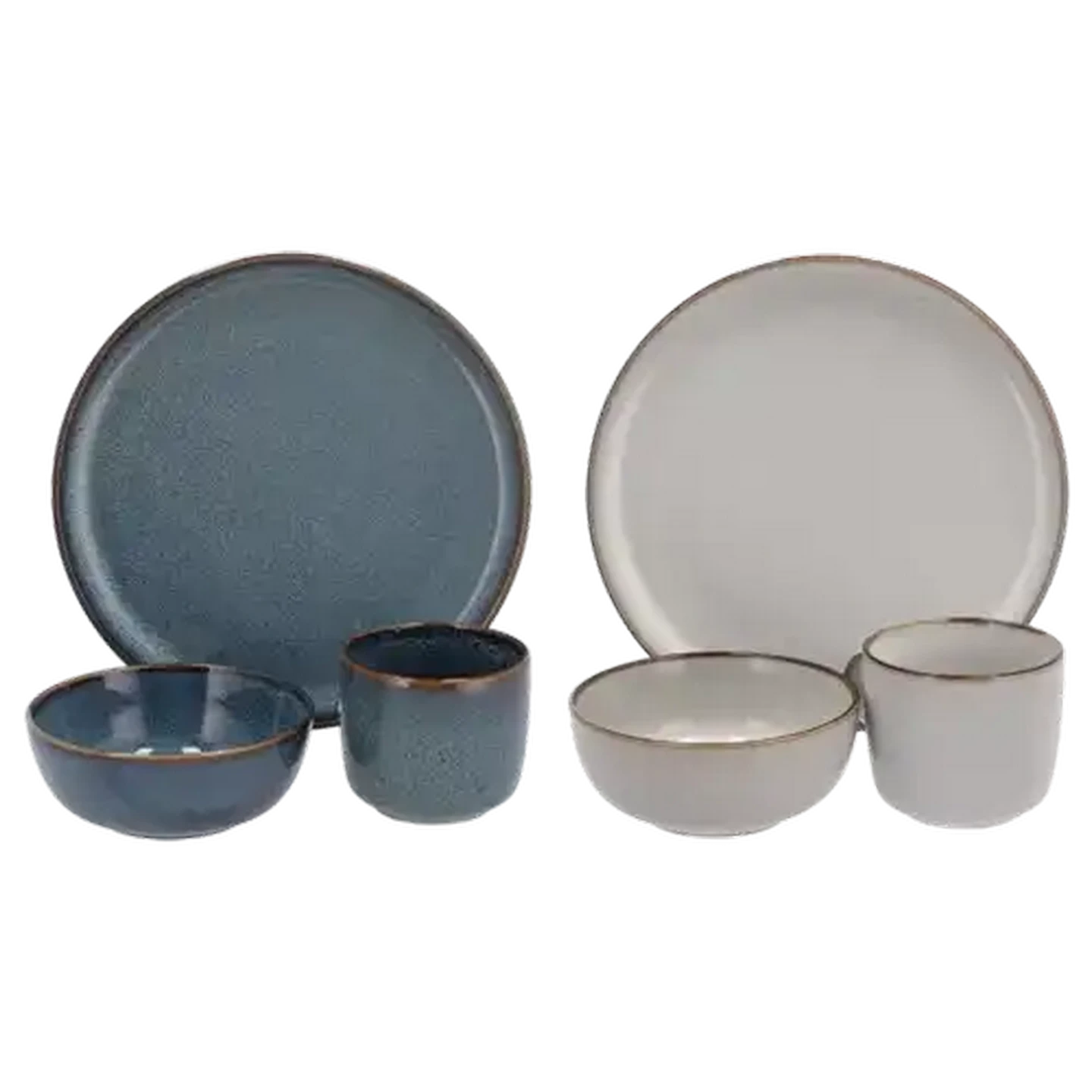 Image of Premium Stoneware Dinner Set 12-Piece (Colour May Vary)