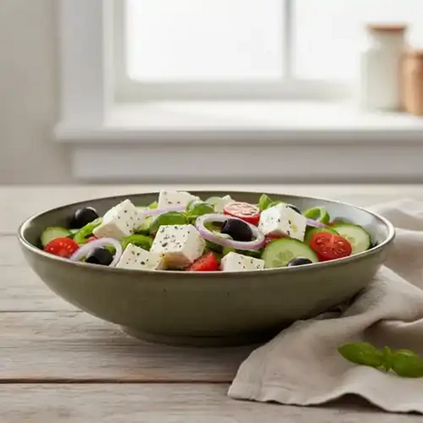 Image of Terra Stoneware Salad Bowl 23.4cm