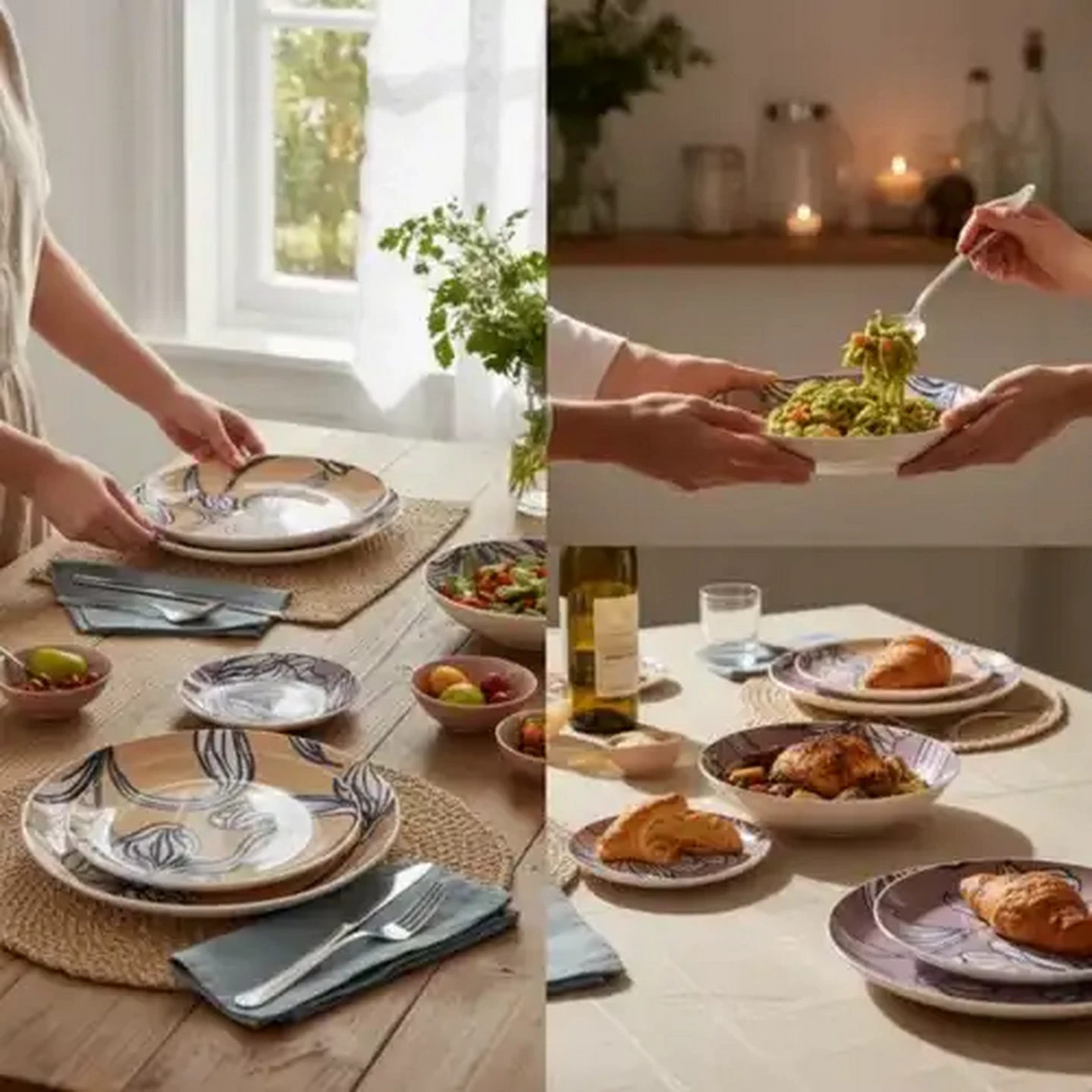 Checkers Sixty60 | Bloom Porcelain Dinner Set 12-Piece (Colour May