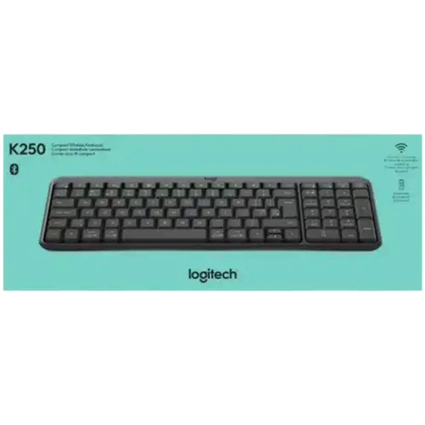 Image of Logitech Black K250 Wireless Keyboard
