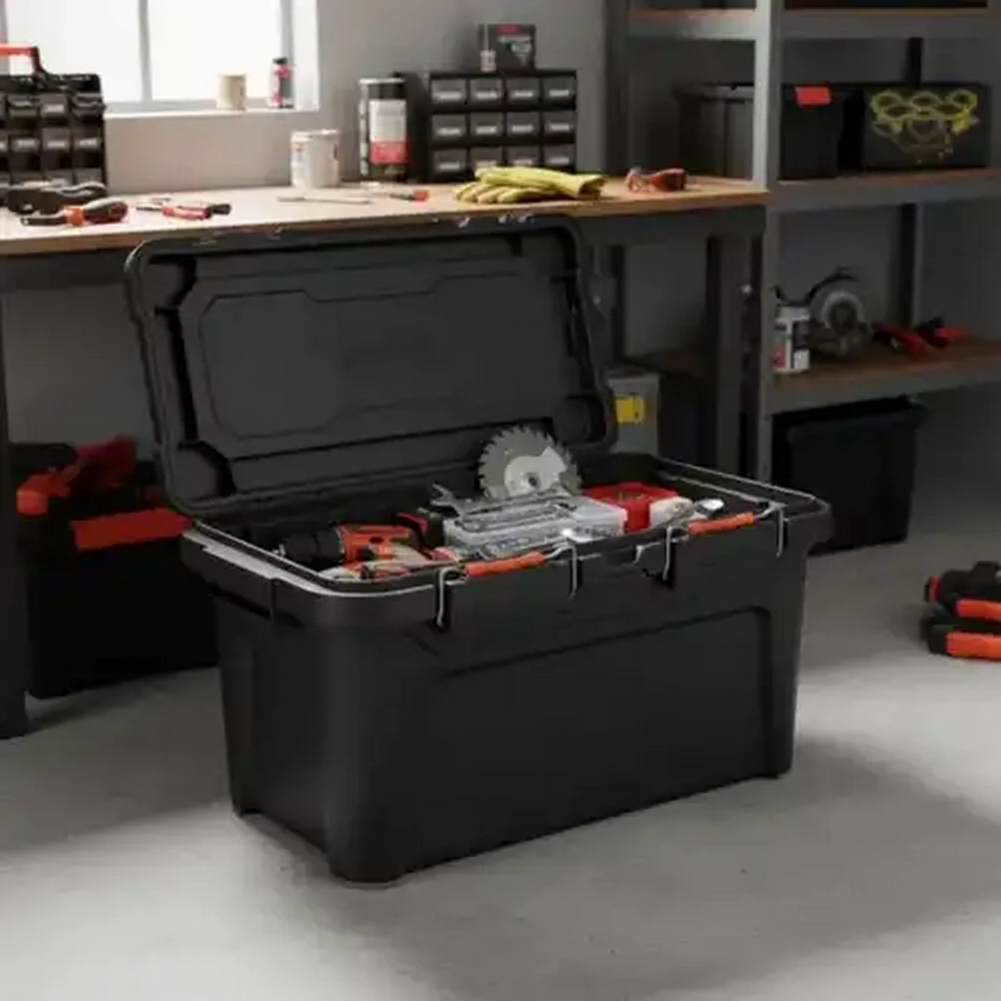 トイガン tasco TAS-R385 Checkers Sixty60 | Tactix Heavy-Duty Stackable Storage Box 85L