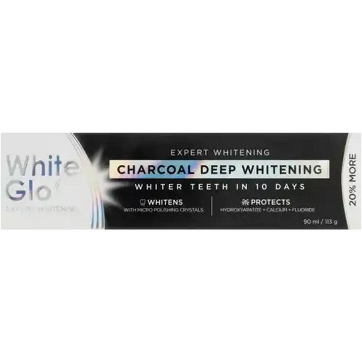 Image of White Glo Charcoal Deep Whitening Toothpaste 90ml