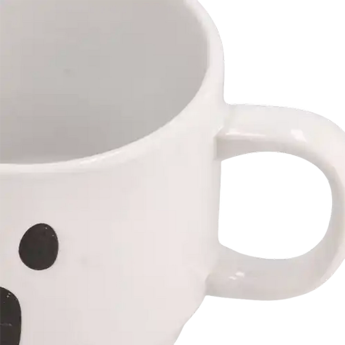 Image of Spooky White Stoneware Coffee Mug 400ml