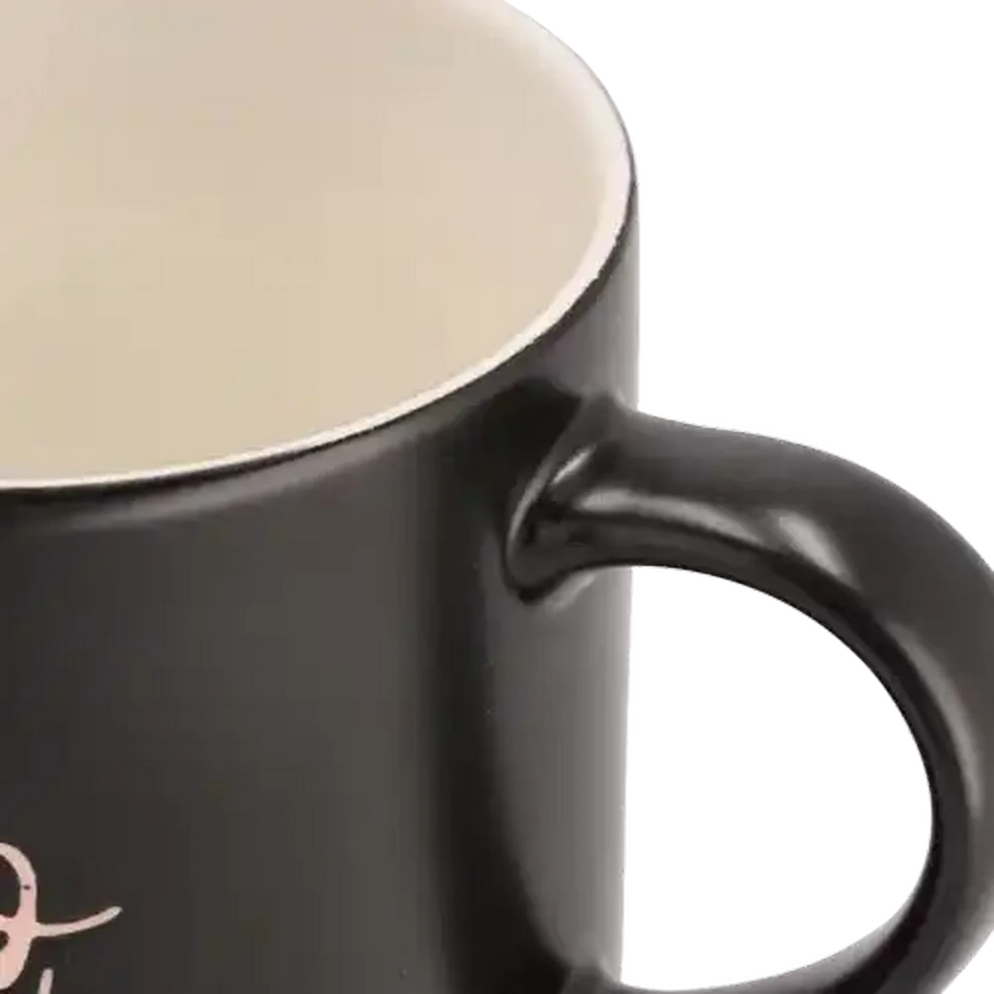 Image of Boo Pink & Black Coffee Mug 470ml