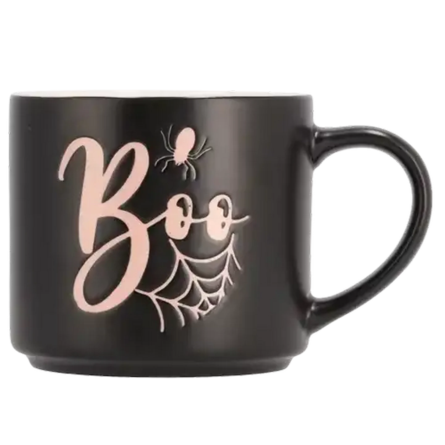 Image of Boo Pink & Black Coffee Mug 470ml