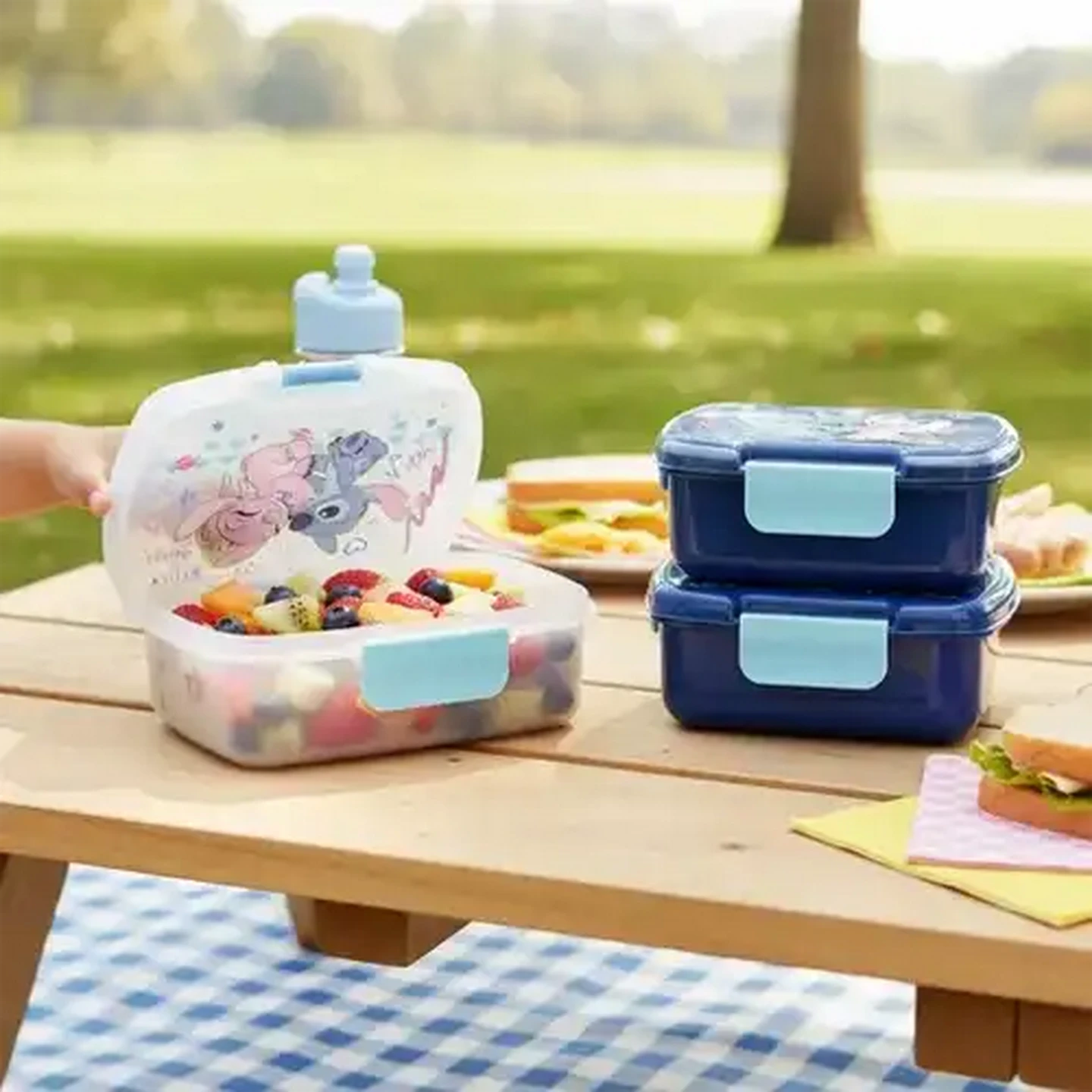 Image of Stitch Premium Multi Drawing Lunch Box 3-Pack