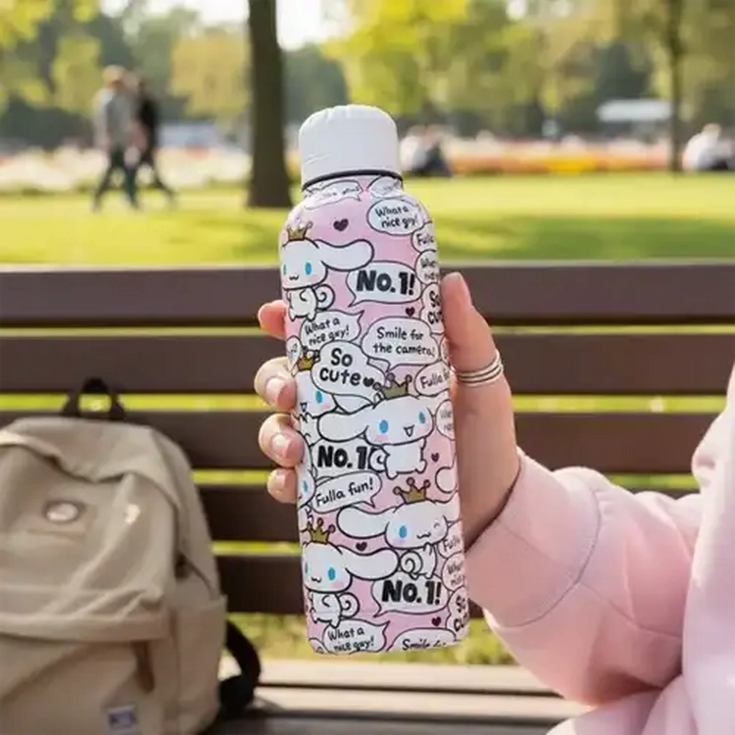 Image of Cinnamoroll Stainless Steel Thermal Bottle 515ml