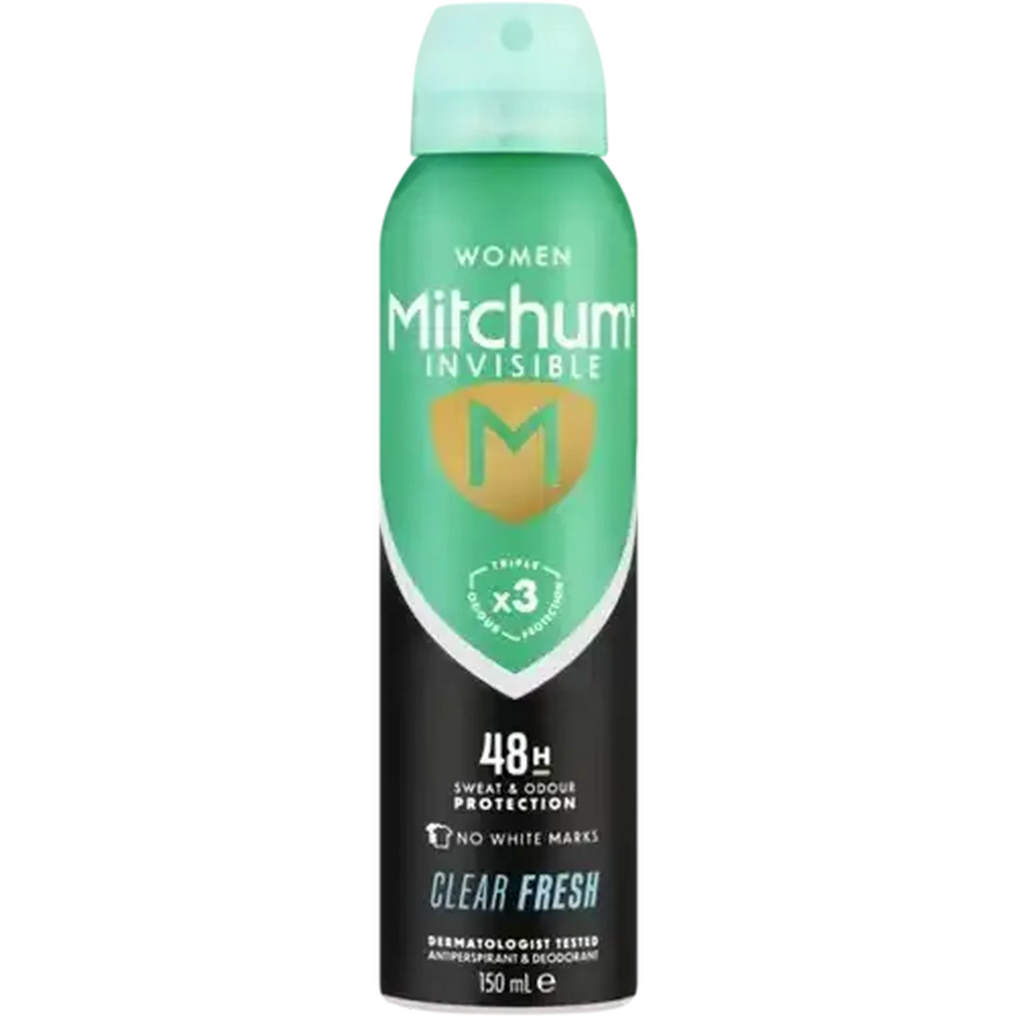 Image of Mitchum Women Clear Fresh Antiperspirant & Deodorant Body Spray 150ml