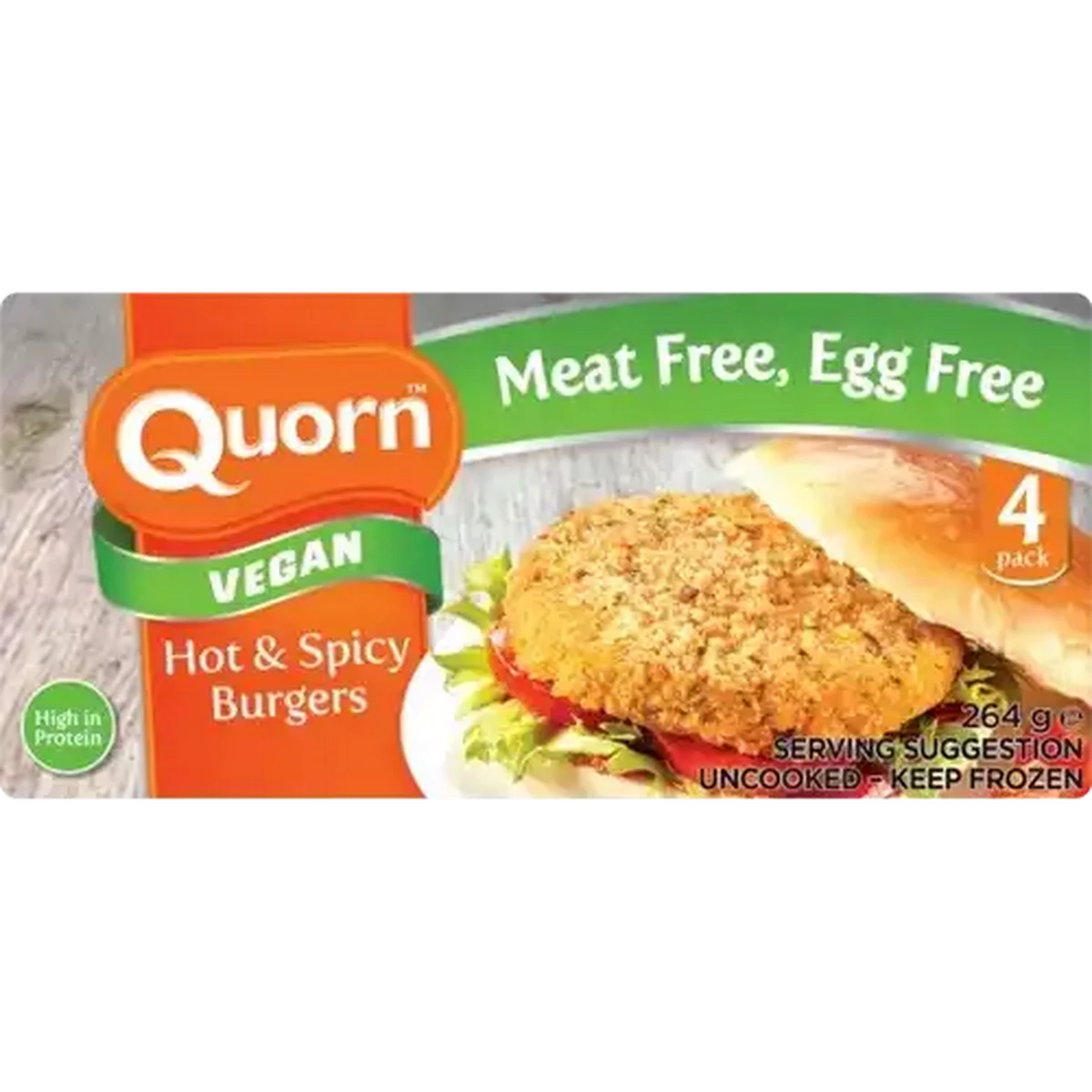 Checkers Sixty60 | Quorn Frozen Hot & Spicy Vegan Burgers 264g
