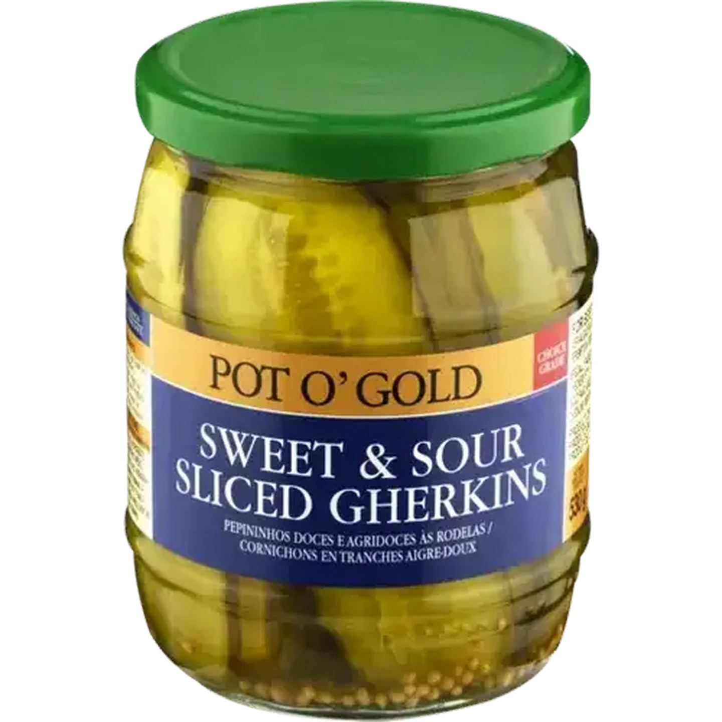 Image of Pot O' Gold Sweet & Sour Sliced Gherkins 530g