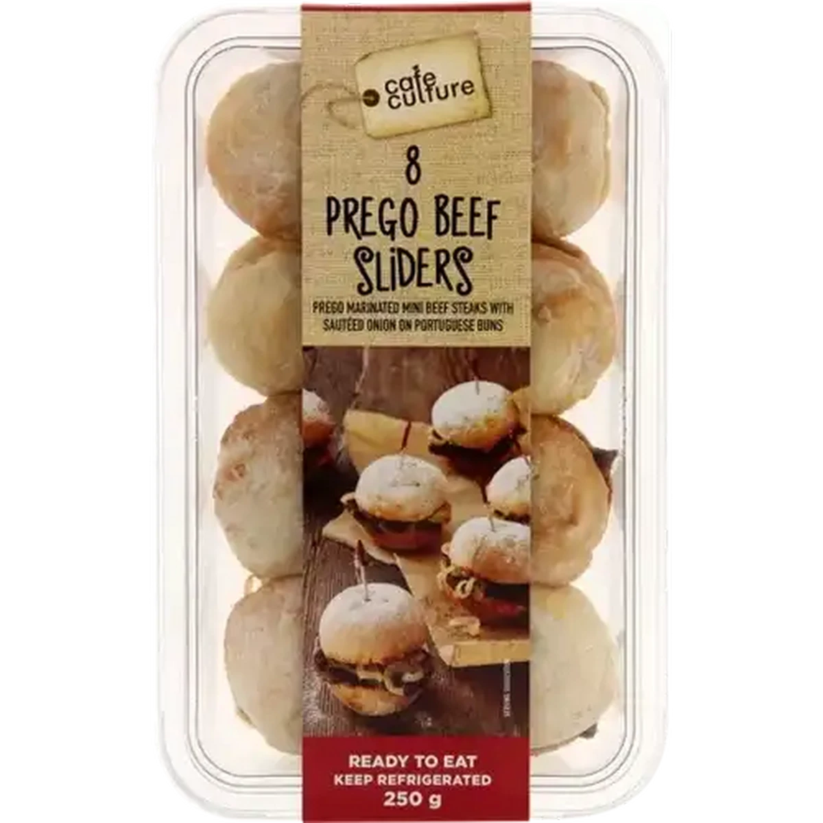 Checkers Sixty60 | Café Culture 8 Prego Beef Sliders Pack 250g