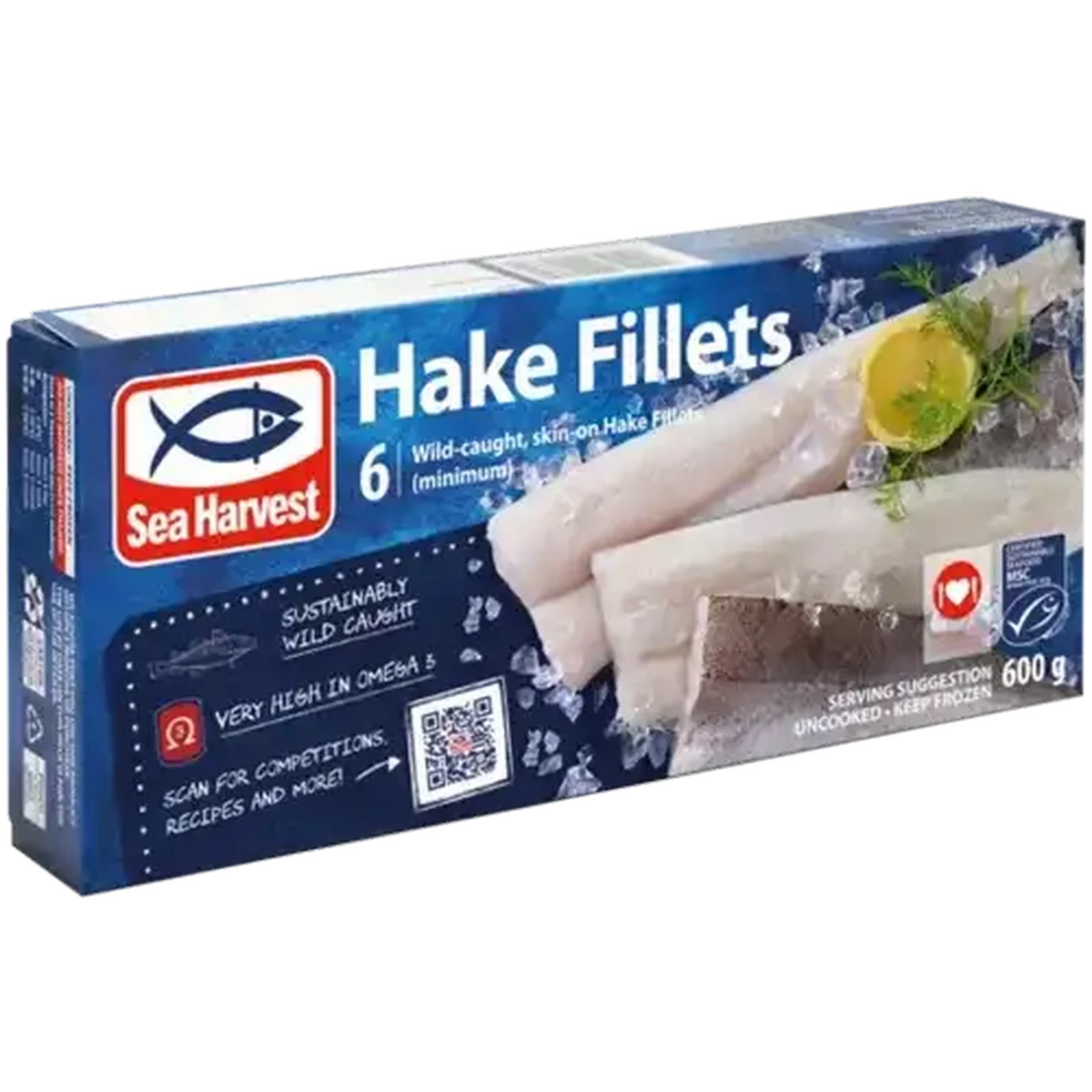 Checkers Sixty60 | Sea Harvest Frozen Hake Fillets 6 Pieces 600g