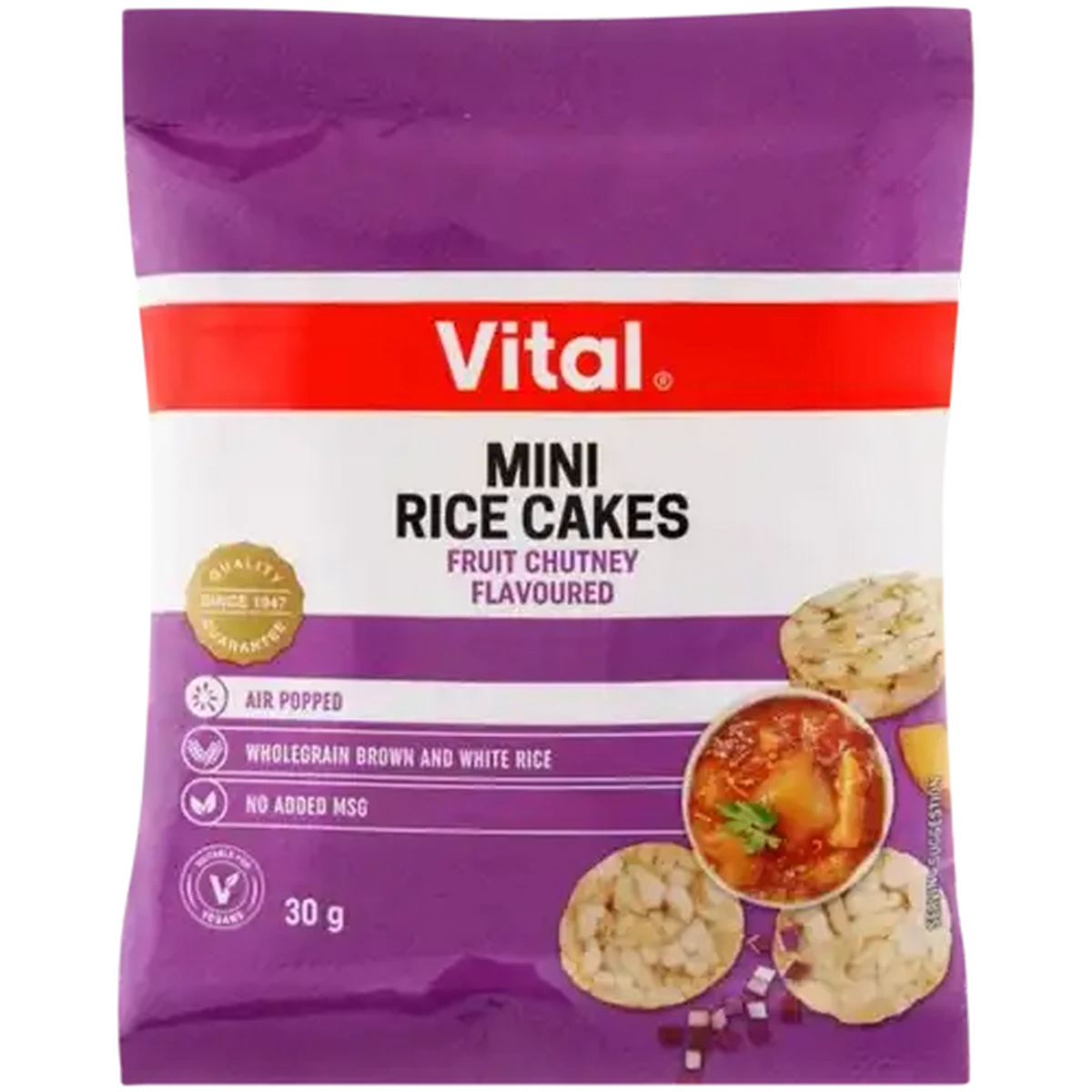 Checkers Sixty60 | Vital Fruit Chutney Flavoured Mini Rice Cakes