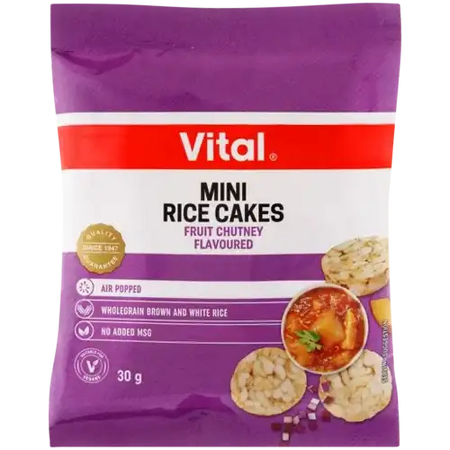 Image of Vital Fruit Chutney Flavoured Mini Rice Cakes Bag 30g