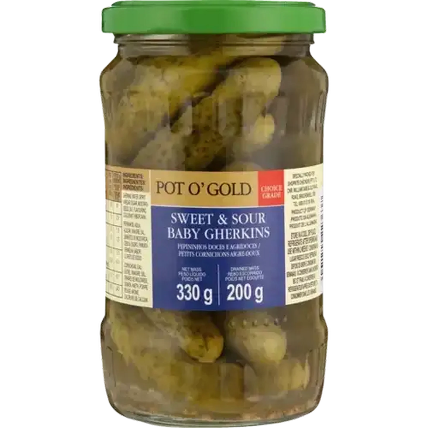 Image of Pot O' Gold Baby Gherkins 330g