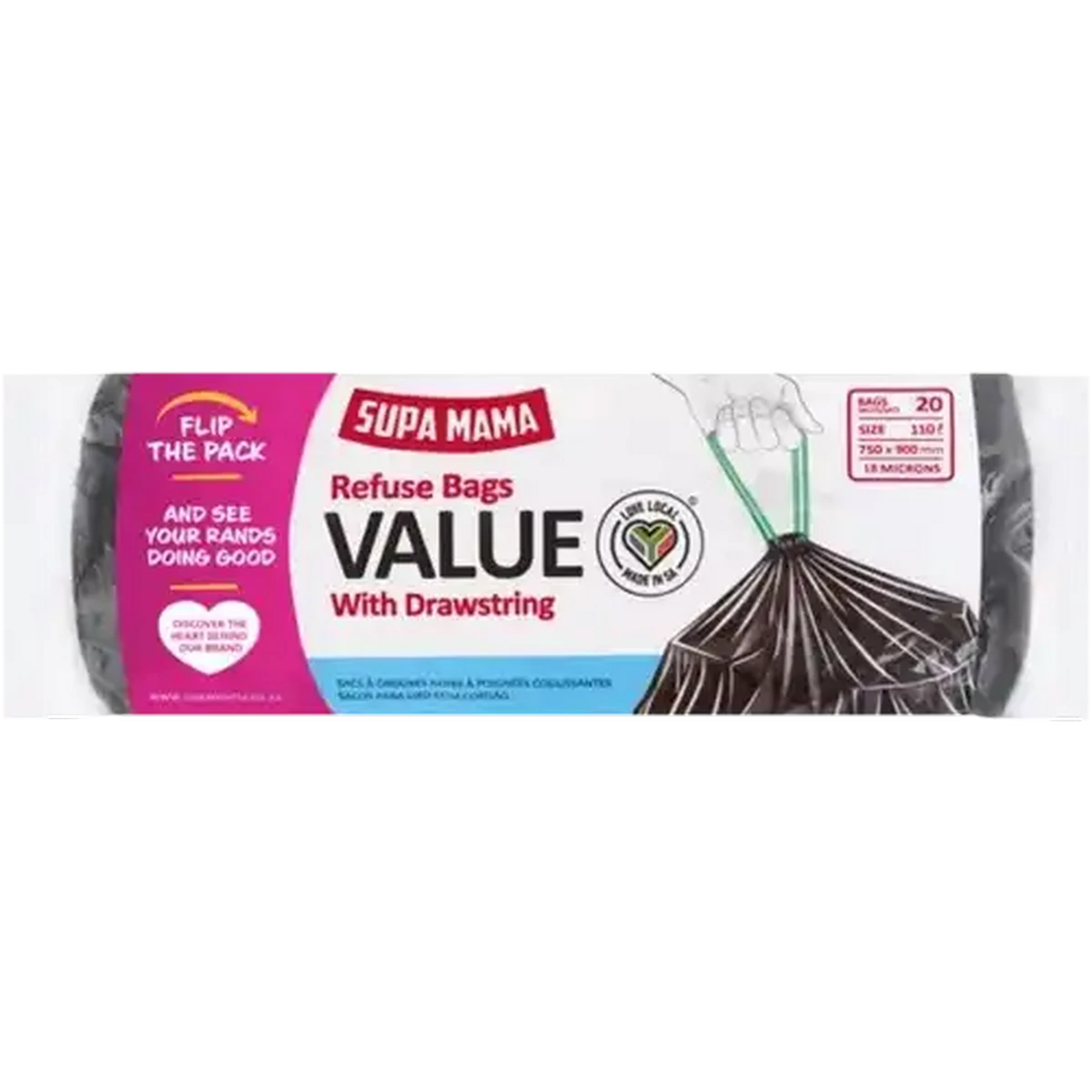 Checkers Sixty60 | Supa Mama Value Refuse Bags with Drawstring 20