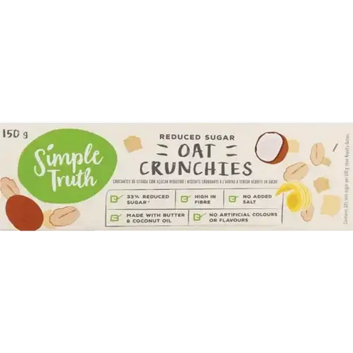 Checkers Sixty60 | Simple Truth Reduced Sugar Oat Crunchies 150g
