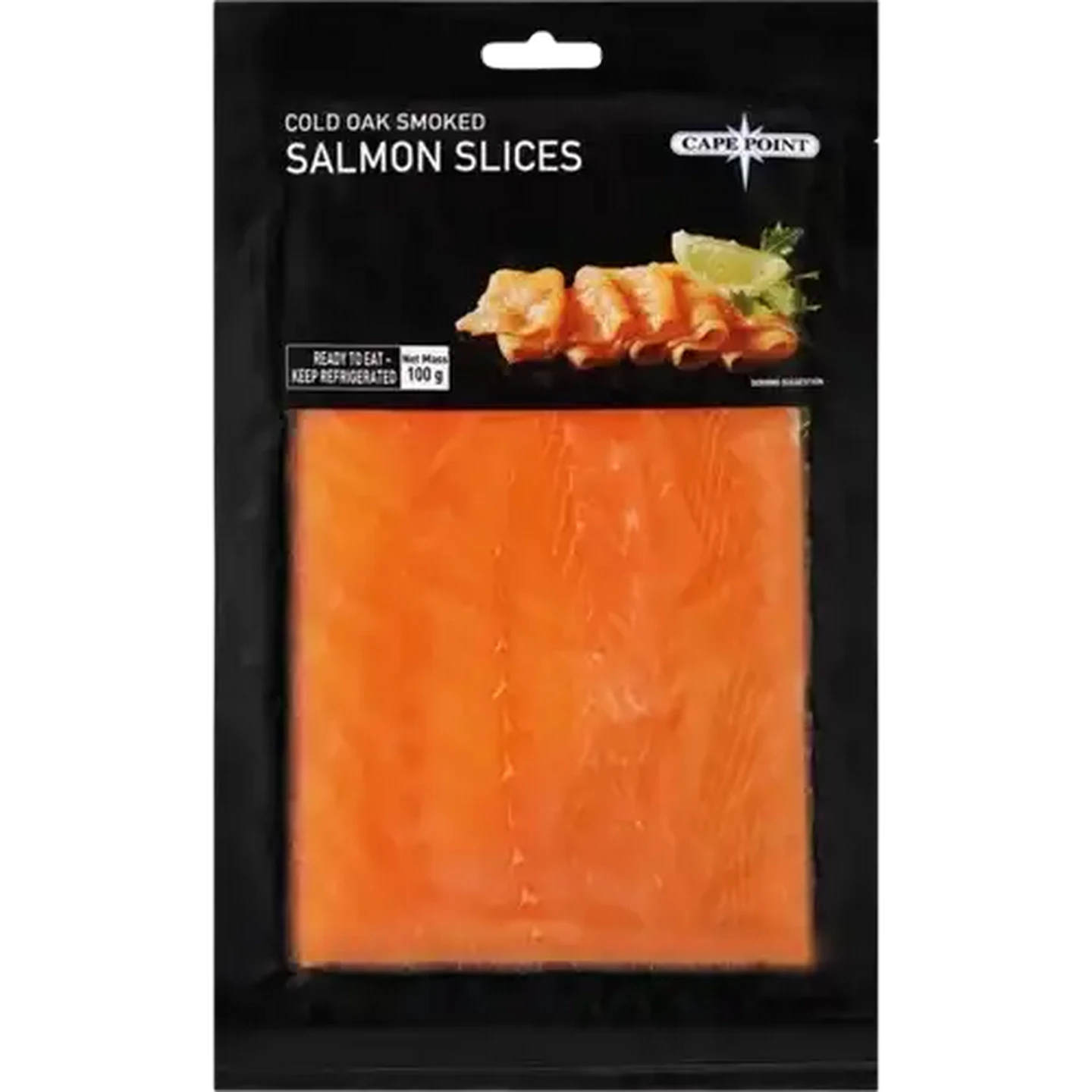 Image of Cape Point Fresh Cold Oak Smoked Salmon Slices 100g