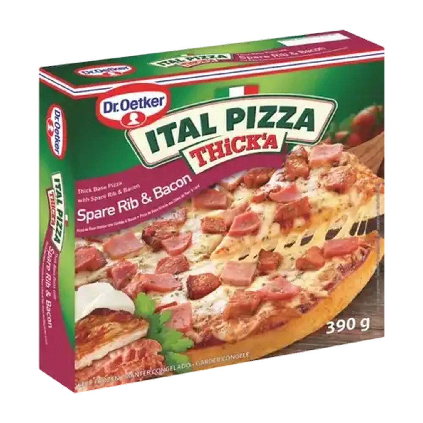 Image of Dr. Oetker Frozen Ital Pizza Spare Rib & Bacon Thick'a Pizza 390g