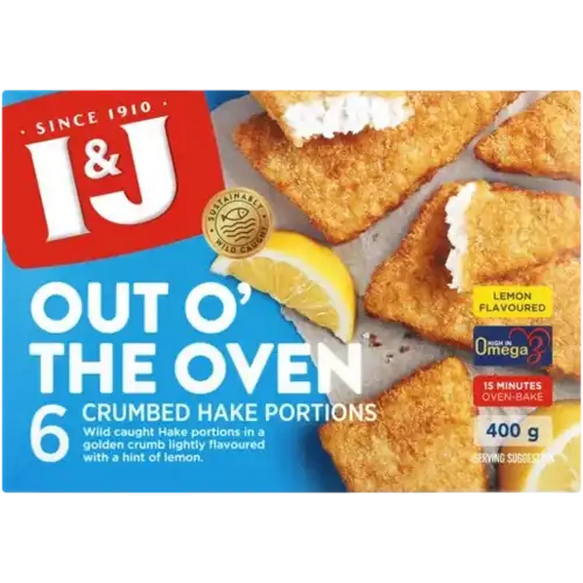 Checkers Sixty60 | I&J Out O' The Oven Frozen Lemon Crumbed Fish 400g