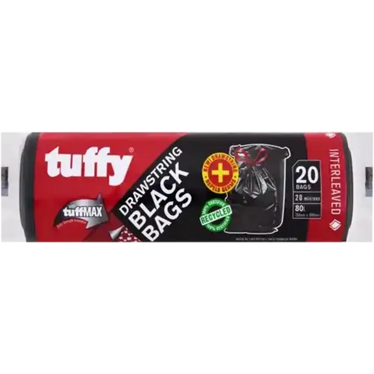 Checkers Sixty60 | Tuffy TuffMax Drawstring Black Bags 20 x 80L
