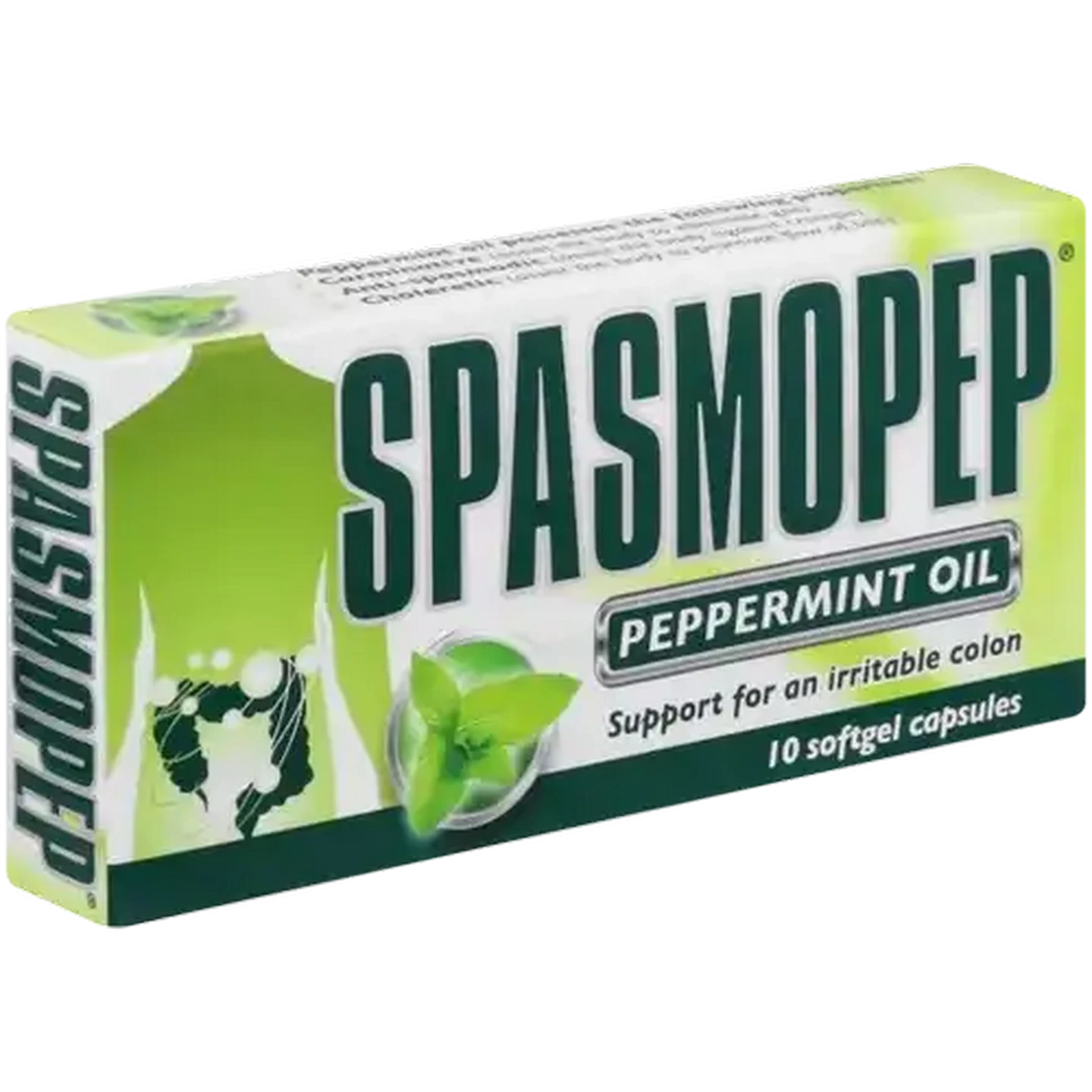 Image of Spasmopep Peppermint Oil Irritable Colon Softgel Capsules 10 Pack