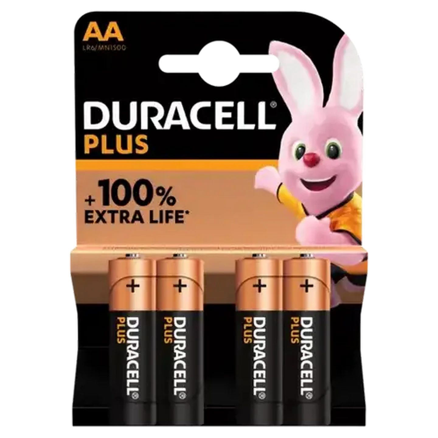 Image of Duracell Plus AA Alkaline Batteries 4-Pack