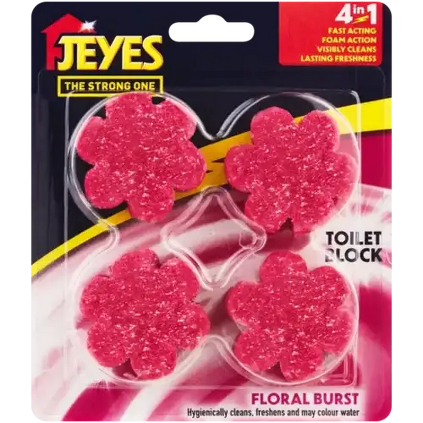 Image of Jeyes Floral Burst Toilet Block 4 x 45g