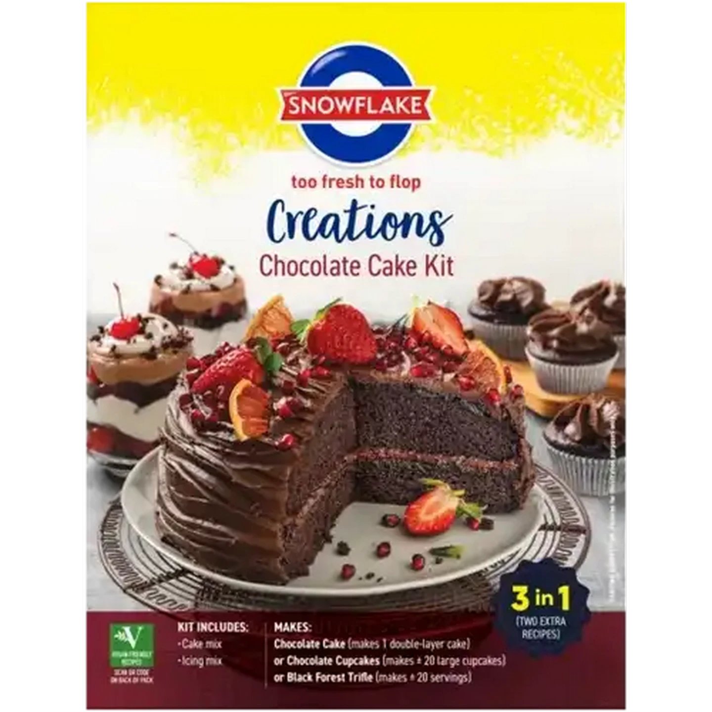 Checkers Sixty60 | Snowflake Creations Chocolate Cake Kit 800g