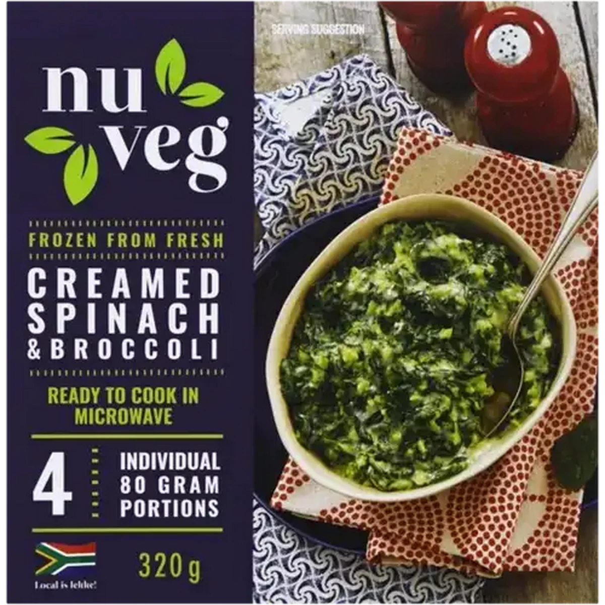 Checkers Sixty60 | Nuveg Frozen Creamed Spinach & Broccoli 320g