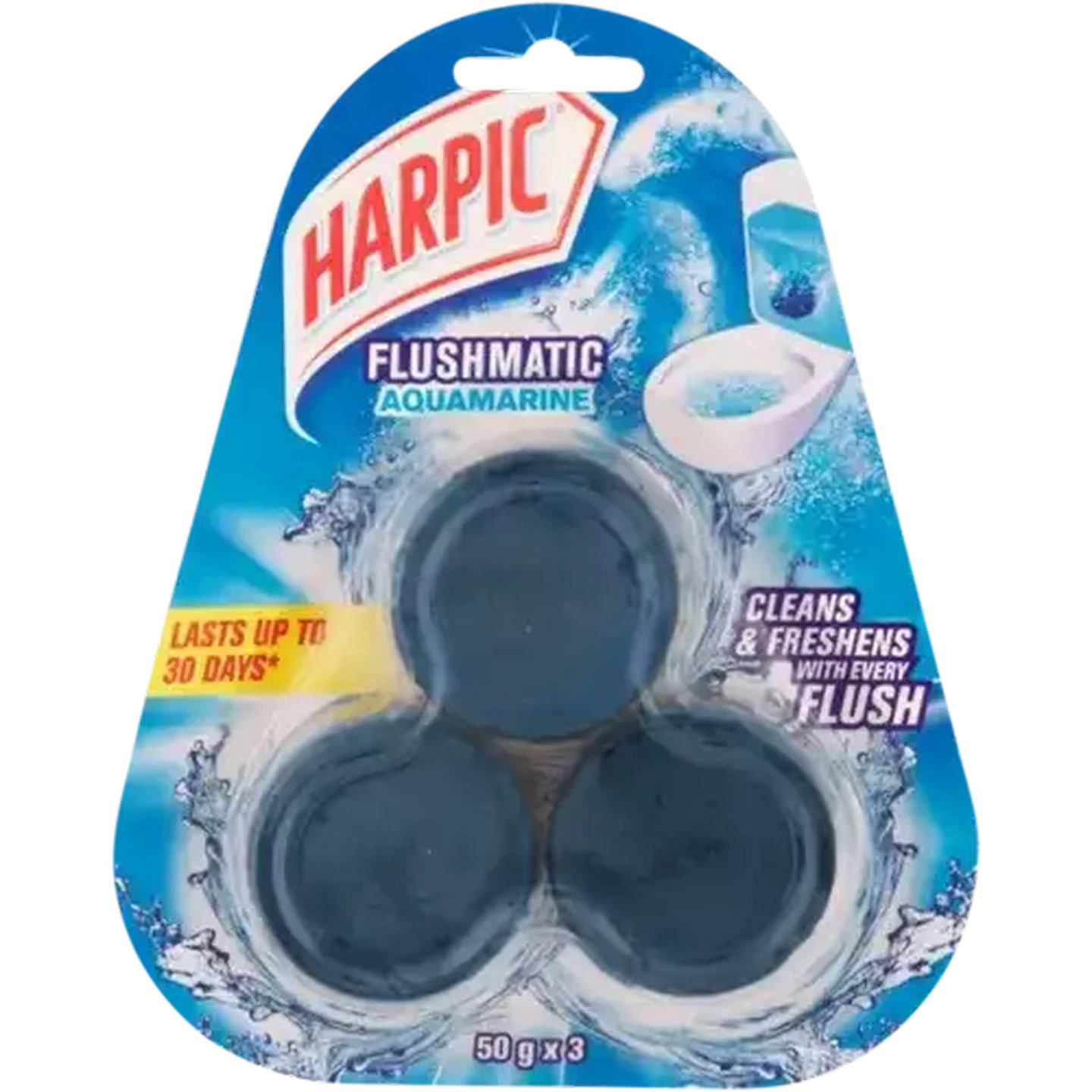 Checkers Sixty60 | Harpic Flushmatic Aquamarine Cistern Block