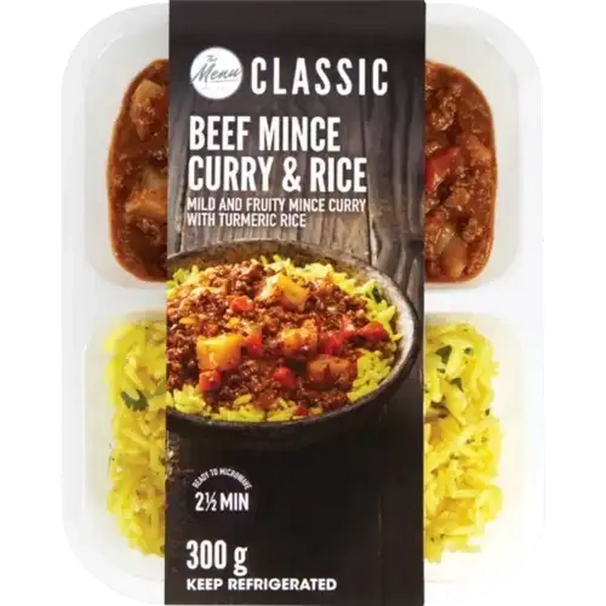 Checkers Sixty60 | The Menu Classic Beef Mince Curry & Rice Ready Meal 300g