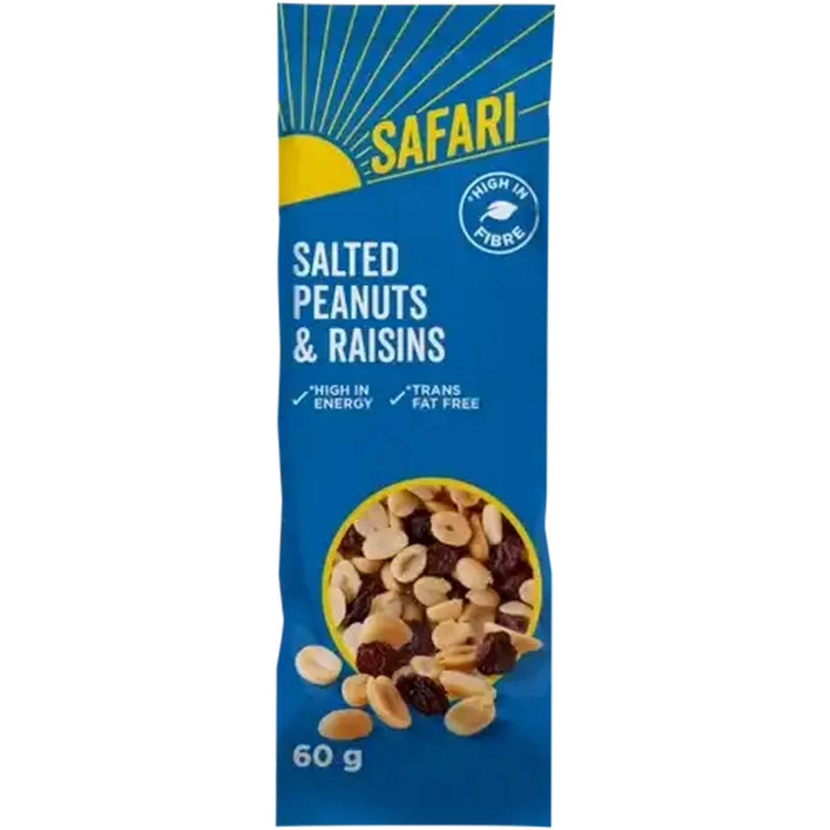 Checkers Sixty60 | SAFARI Salted Peanuts & Raisins 60g