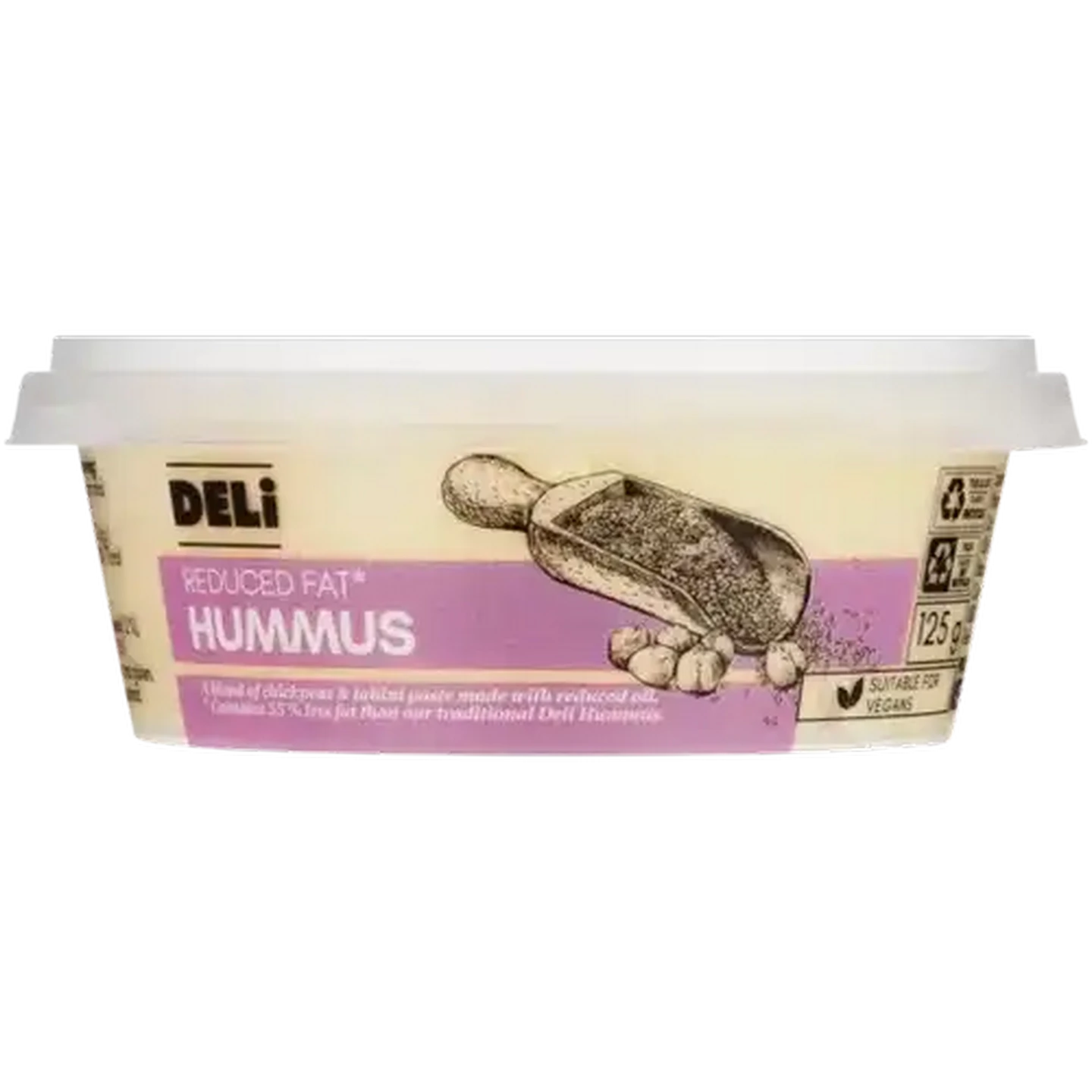 Image of Reduced Fat Hummus 125g