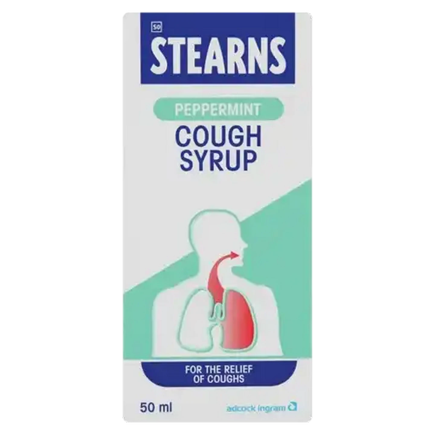 Image of Stearns Peppermint Flavoured Cough Syrup 50ml