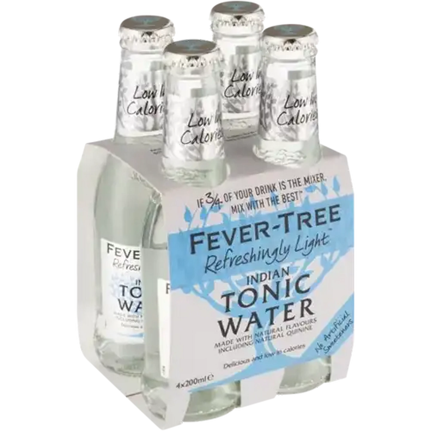 Image of Fever-Tree Light Tonic Water Bottles 4 x 200ml