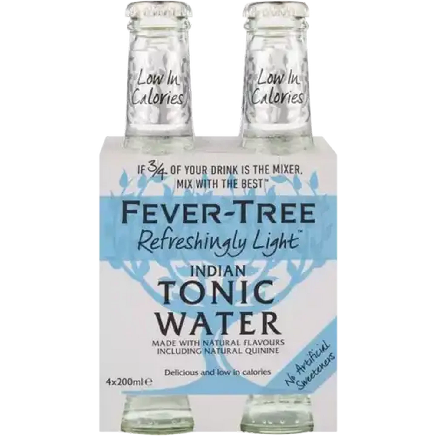 Image of Fever-Tree Light Tonic Water Bottles 4 x 200ml