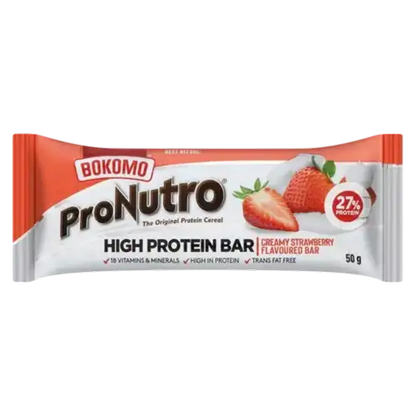 Image of ProNutro Creamy Strawberry Flavoured High Protein Bar 50g