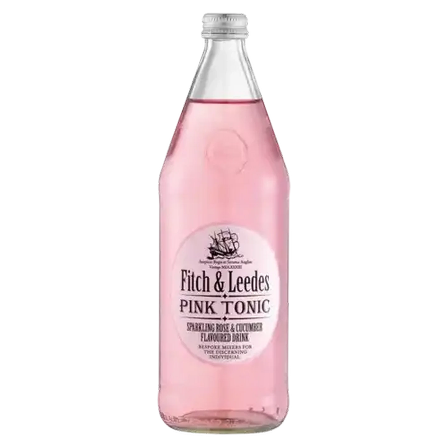 Image of Fitch & Leedes Pink Tonic Soft Drink Bottle 750ml